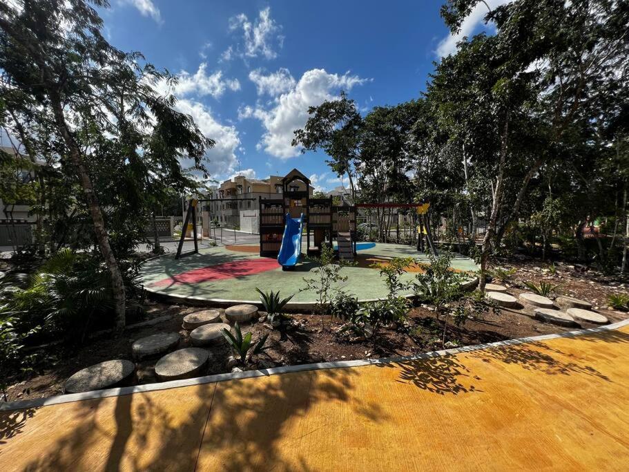 Angels Beach Condo Con Piscina, Parking Y Parque 신데 델 카르멘 외부 사진