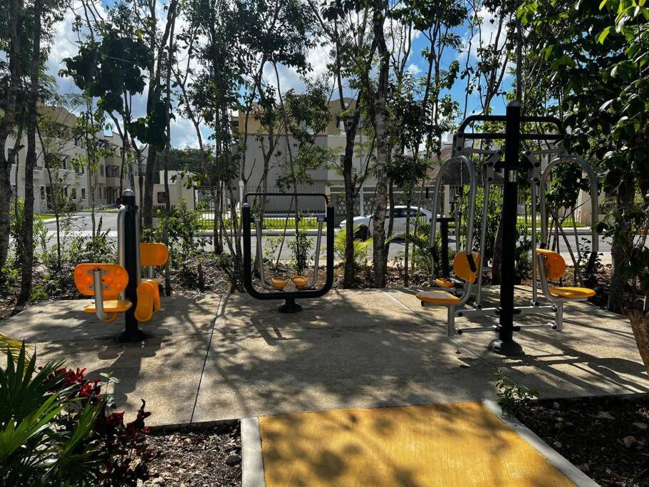Angels Beach Condo Con Piscina, Parking Y Parque 신데 델 카르멘 외부 사진