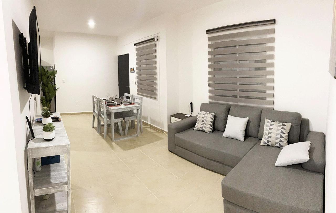 Angels Beach Condo Con Piscina, Parking Y Parque 신데 델 카르멘 외부 사진